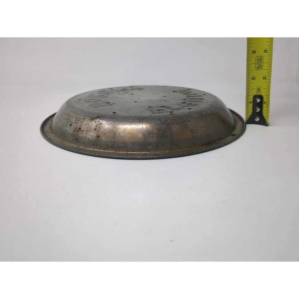 Freund Bakery Tin Metal Pie Pan 9” St Louis Missouri Kitchen‎ Jewish Decor VTG